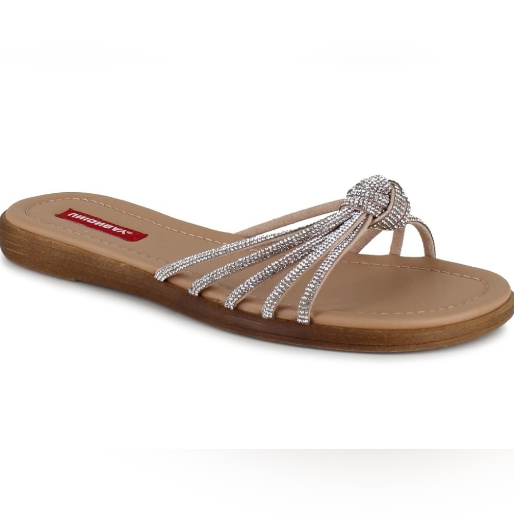 162. NWOT - UNIONBAY Gretta Slide Sandal with Crystal Straps